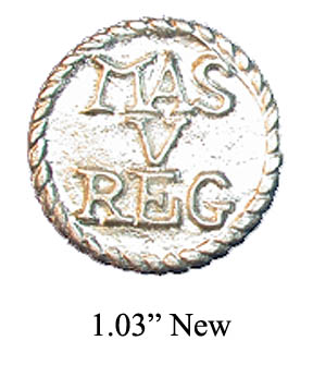 5th Massachusetts Regiment c.1781 button